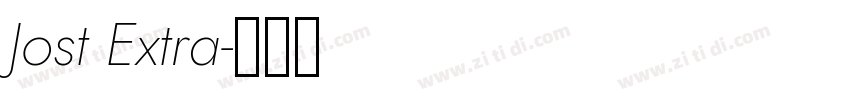 Jost Extra字体转换